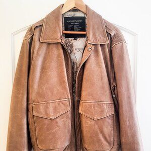 Vintage Lambskin A-2 Bomber Jacket | Muddy Gap A-2 Flight Jacket | WWII Bomber